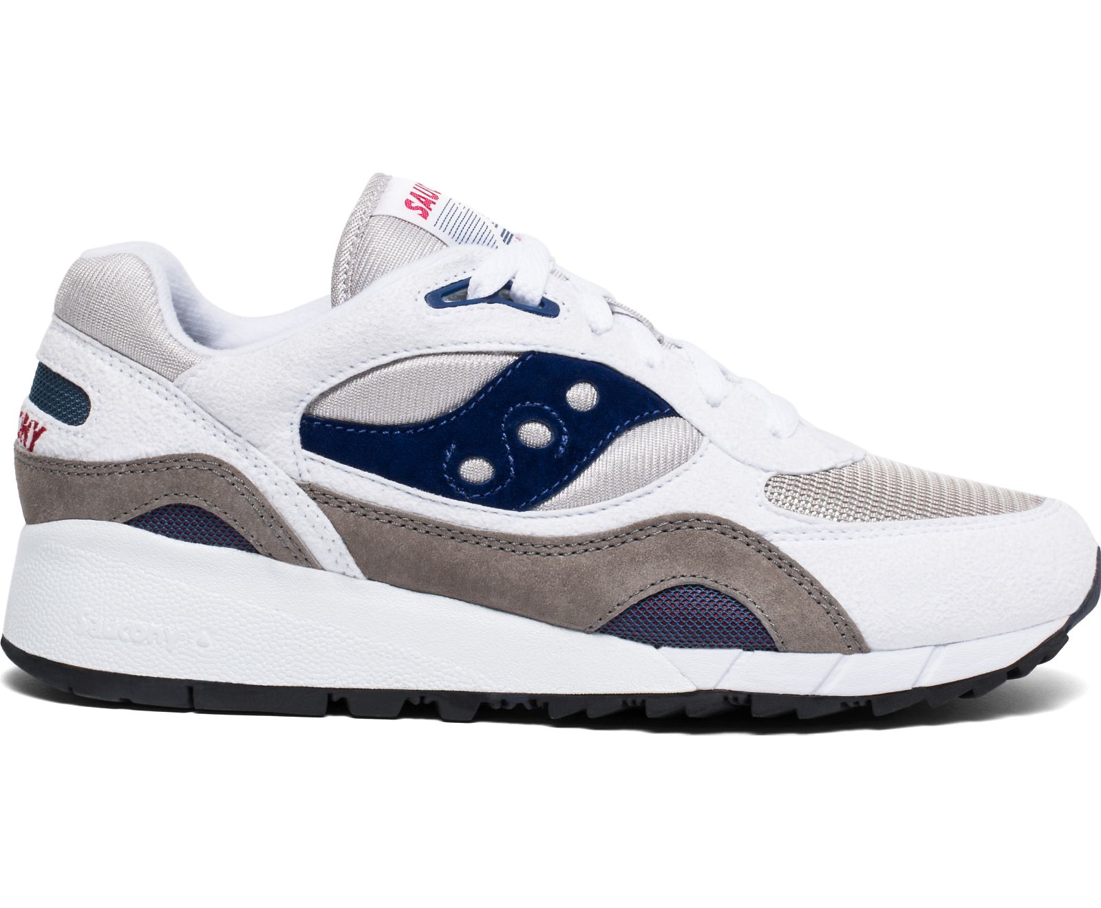 Saucony Shadow 6000 Men\'s Originals White / Grey / Navy | Canada 430FDNM